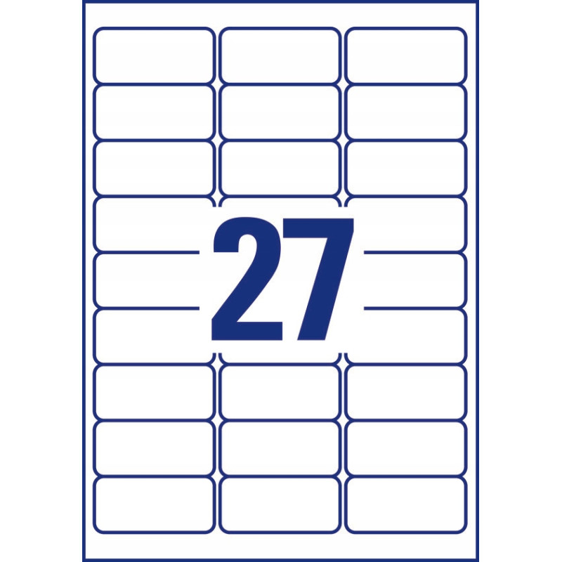 Etykiety A4 białe (25 arkuszy) 63,5*29,6mm L4737REV-25 AVERY ZWECKFORM