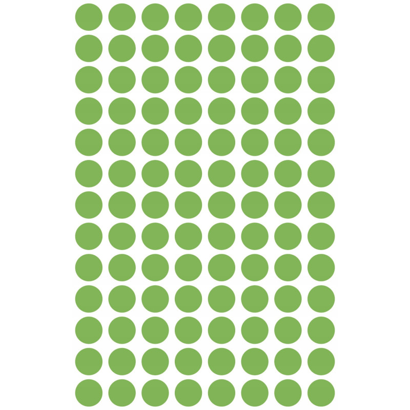 Etykieta ZF Q8mm 3179zielone neon kółka 8mm 416szt AVERY ZWECKFORM