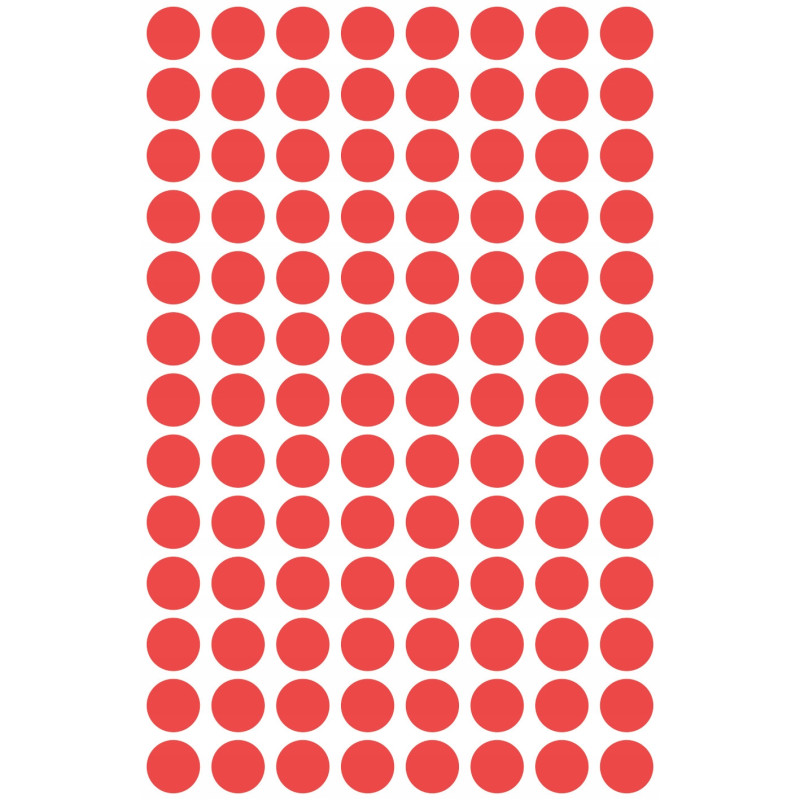 Trwałe kółka 8mm 416szt./op. czerwone 3010 AVERY ZWECKFORM