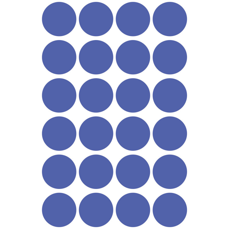 Usuwalne kółka 18mm 96szt./op. niebieskie 3596 AVERY ZWECKFORM