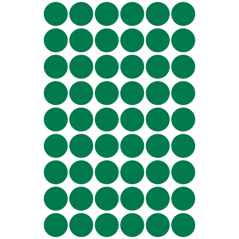 Etykiety kółka Q12mm zielone 3143 AVERY ZWECKFORM