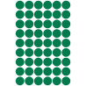 Etykiety kółka Q12mm zielone 3143 AVERY ZWECKFORM