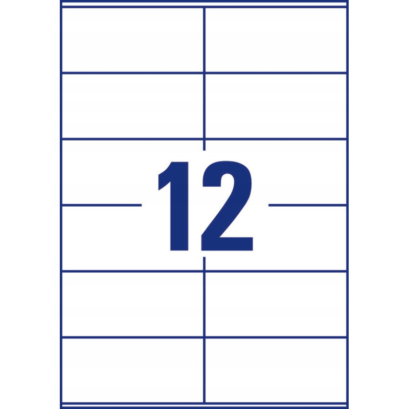 Etykiety ZF A4 białe 105x48mm 6175 AVERY ZWECKFORM (30 arkuszy)