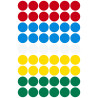 Etykiety kółka Q12mm 270szt.trwałe mix 3088 AVERY ZWECKFORM