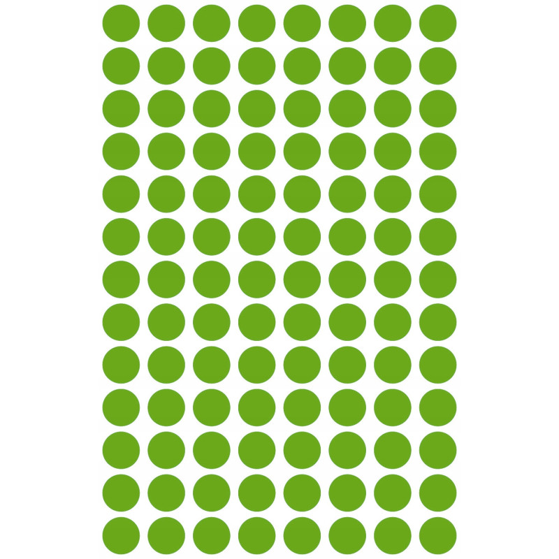 Usuwalne kółka 8mm 416szt./op. zielone 3592 AVERY ZWECKFORM