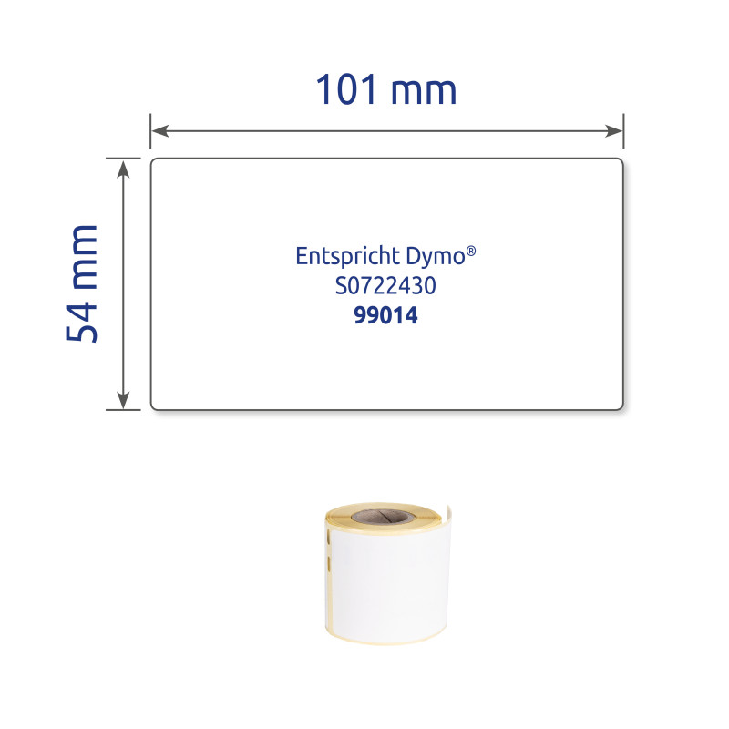 Etykiety wysyłkowe w rolce 110 etyk. 54 x 101 mm, trwałe, białe ASS0722430 Avery Zweckform