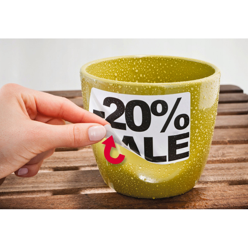 Etykiety Heavy Duty A4 63.5x33.9 białe poliestrowe L4773REV-20 usuwalna AVERY ZWECKFORM