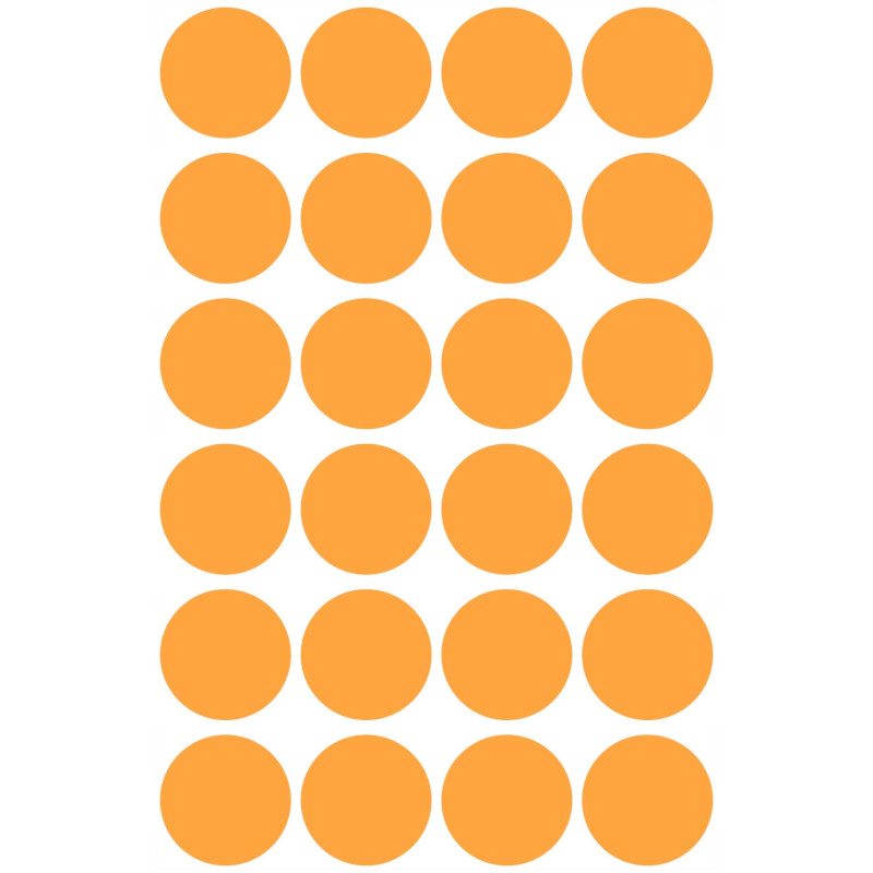 Etykiety kółka Q18mm pomarańczowe 3173 AVERY ZWECKFORM