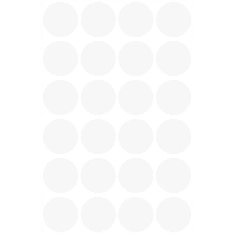 Etykiety ZF Q18mm białe kółka 3170 AVERY ZWECKFORM