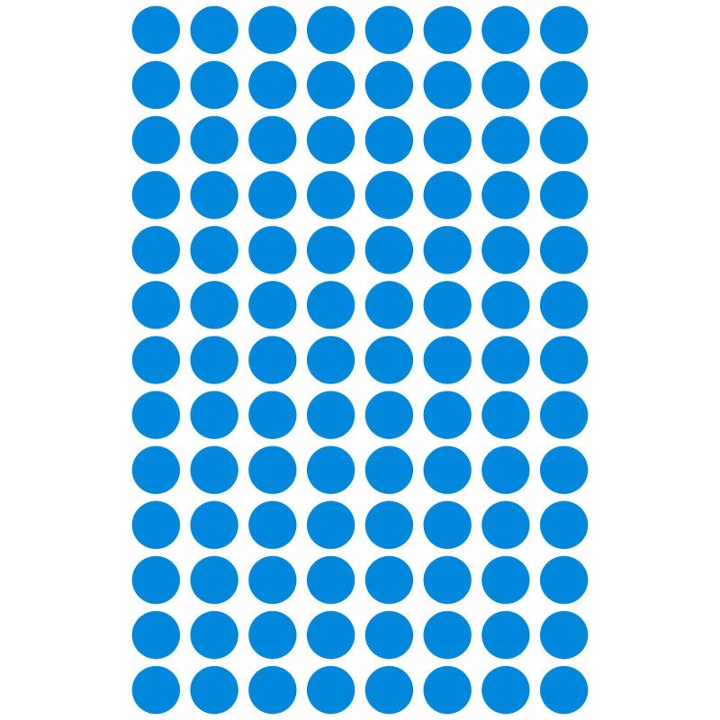 Trwałe kółka 8mm 416szt./op. niebieskie 3011 AVERY ZWECKFORM