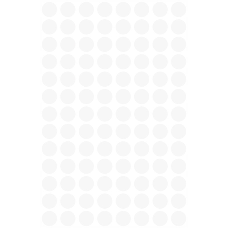 Etykiety ZF Q8mm 3175 białe kółka AVERY ZWECKFORM