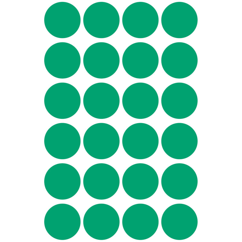 Trwałe kółka do zaznaczania 18mm 96szt./op. zielone 3006 AVERY ZWECKFORM