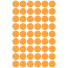 Etykiety ZF Q12mm 3148 pomarańczowe neon kółka AVERY ZWECKFORM