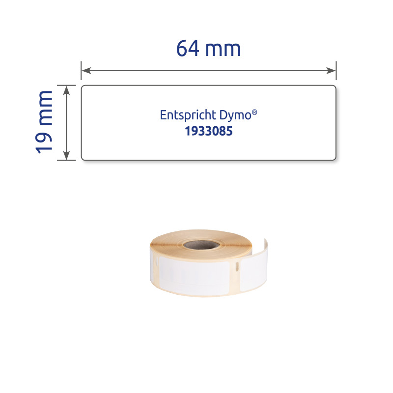 Etykiety HEAVY DUTY w rolce 450et.19x64mm,poliestr.trwałe,białe A1933085 AVERY ZWECKFORM
