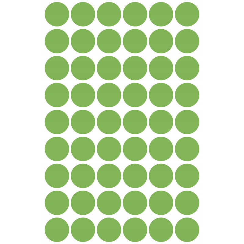 Etykiety ZF Q12mm 3149 zielone neon kółka AVERY ZWECKFORM