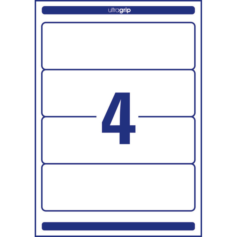 Etykiety białe 61x192mm (25 arkuszy  120 etykiet) L4761-25 AVERY ZWECKFORM