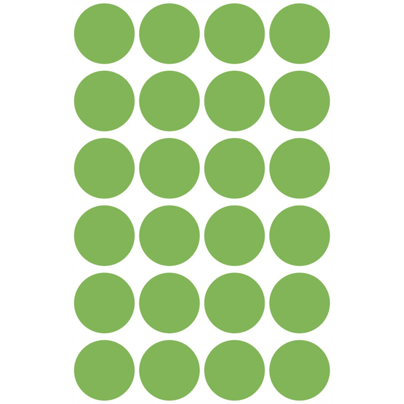 Etykiety ZF Q18mm 3174 zielone kółka bł. AVERY ZWECKFORM