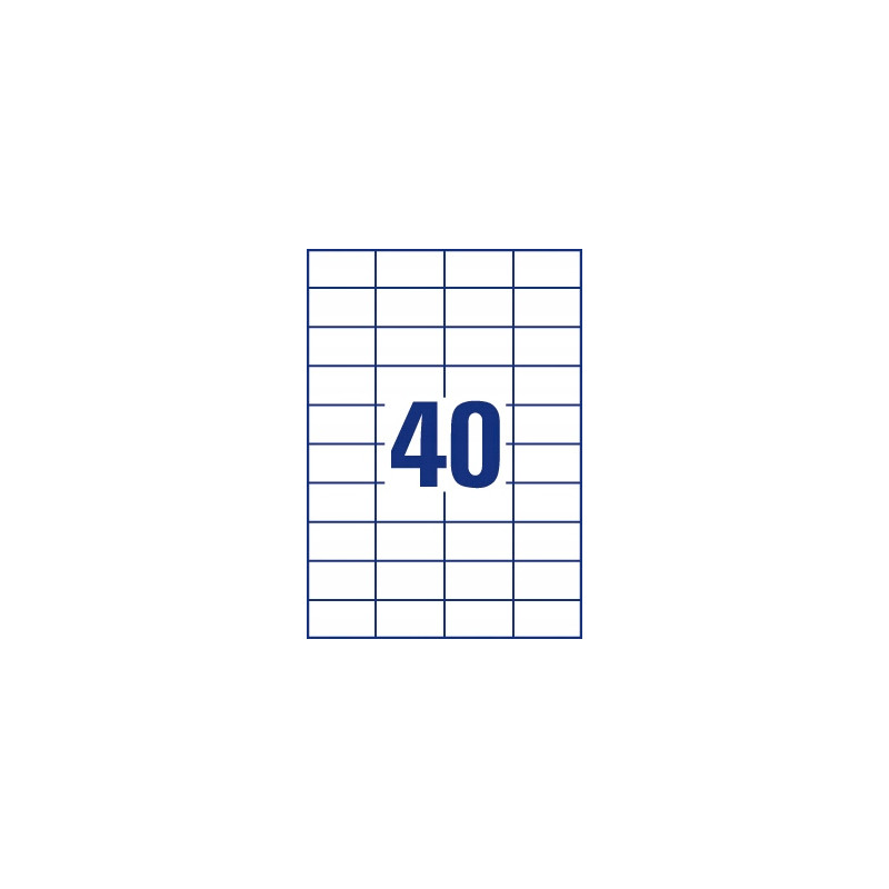 Etykiety ECONOMY A4 białe 52.5x29,7mm ELA049 AVERY ZWECKFORM
