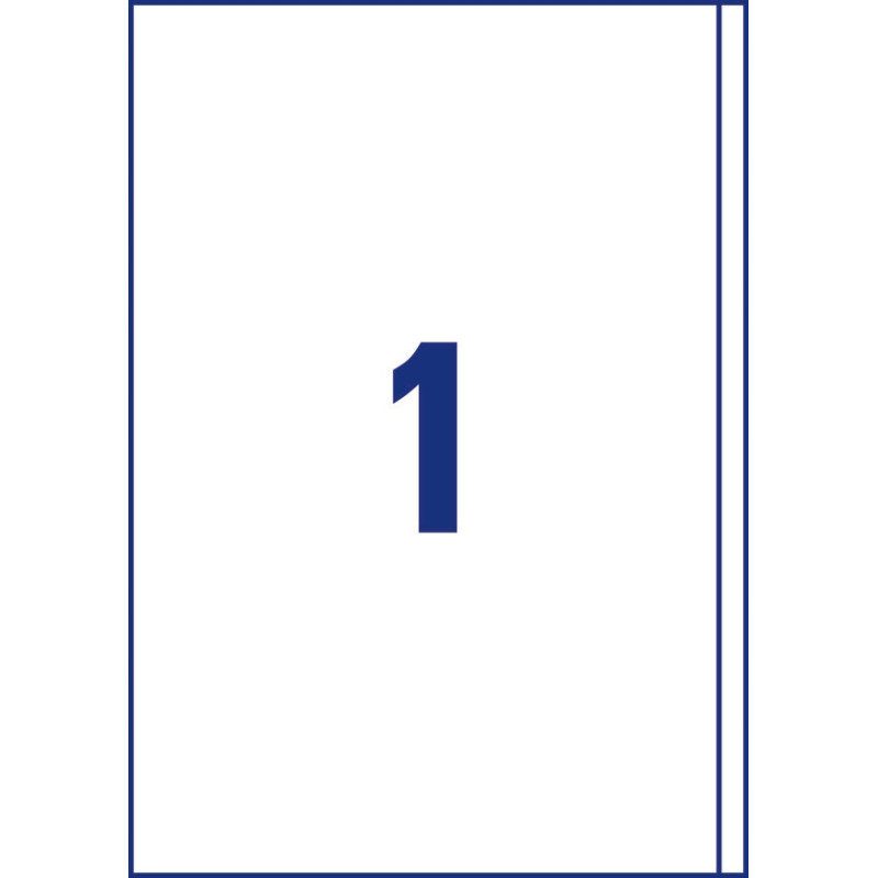 Etykiety A4 białe(100 arkuszy) 200x297mm 3418 ULTRA GRIP AVERY ZWECKFORM