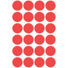 Usuwalne kółka 18mm 96szt./op. czerwone 3595 AVERY ZWECKFORM
