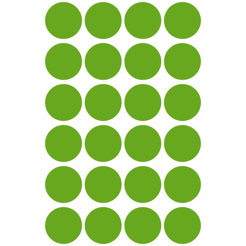 Usuwalne kółka 18mm 96szt./op. zielone 3597 AVERY ZWECKFORM