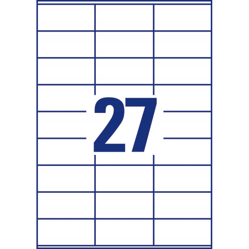 Etykiety A4 białe (100 arkuszy) 70x32mm 3479 AVERY ZWECKFORM