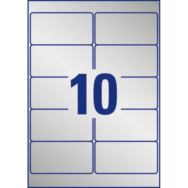 Etykiety Heavy Duty 96x50.8mm (20szt) srebrne poliestrowe L6012-20 AVERY ZWECKFORM