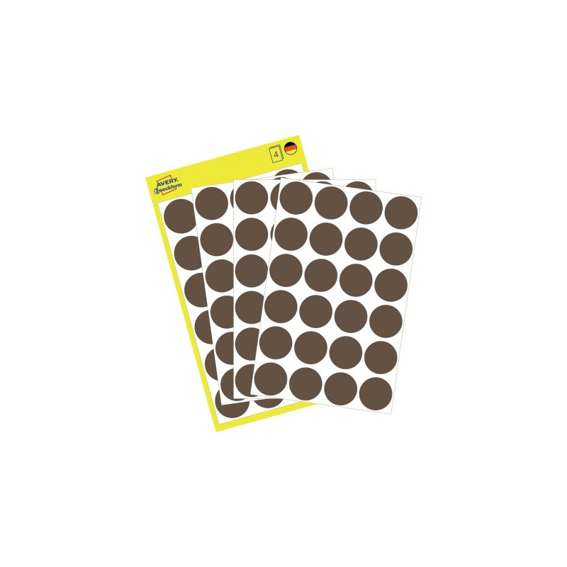 Trwałe kółka Q18mm 96szt/op szarobrązowe 3116 AVERY ZWECKFORM