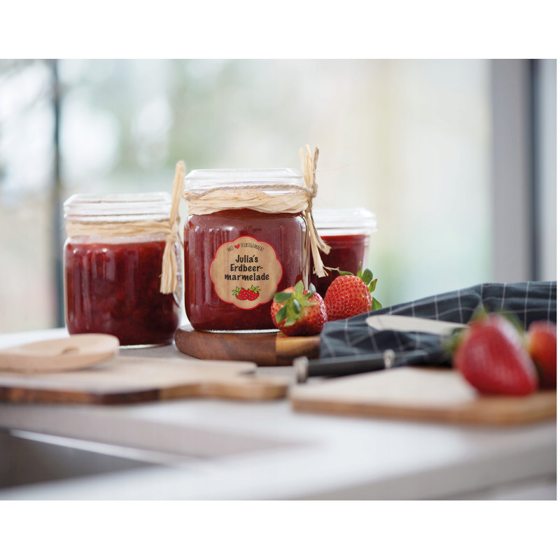 Usuwalne etykiety na przetwory A4 10 ark. 60 x 59,5 mm kształt kwiatu białe 5085 AVERY ZWECKFORM