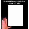 Etykiety A4 białe (50+15 arkuszy) 210x297mm 6603 ULTRA GRIP AVERY ZWECKFORM