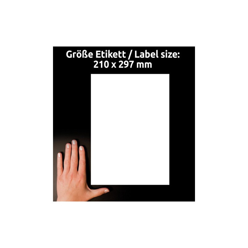 Etykiety A4 foliowe (50 arkuszy) 210x297mm ULTRA RESISTANT B4775-50 AVERY ZWECKFORM