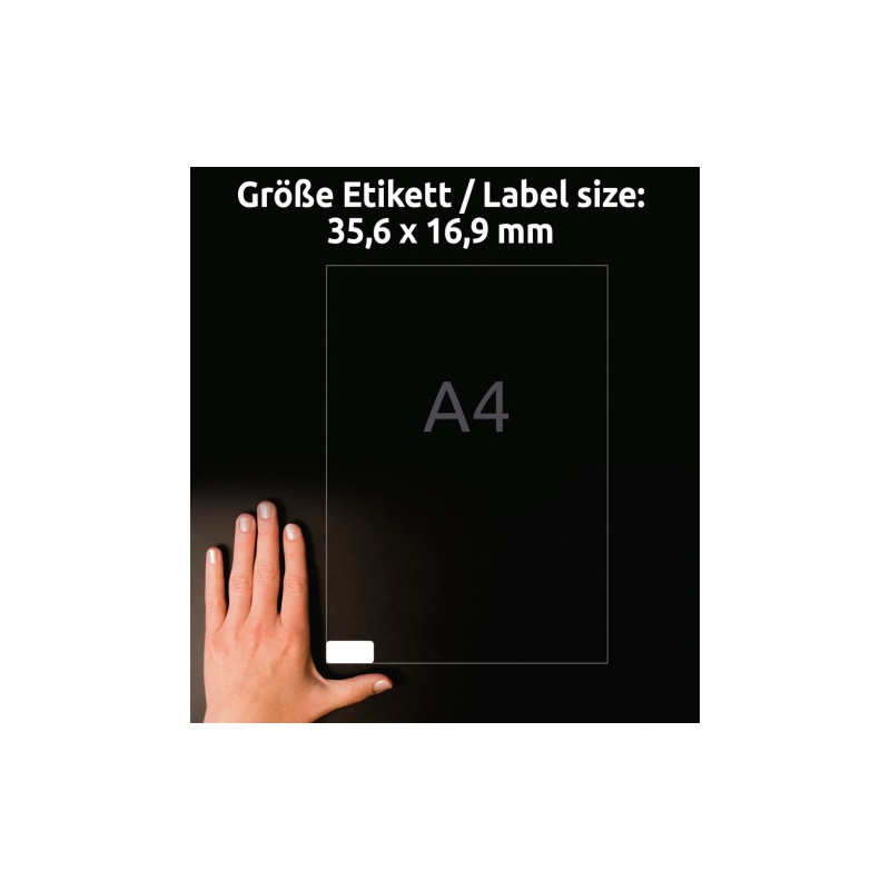 Etykiety białe usuwalne 35,6x16,9mm (100 arkuszy  8000 etykiet) L4732REV-100 AVERY ZWECKFORM