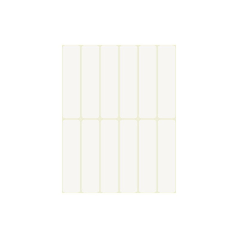 Etykieta identyfikatory imienne 76x19mm(10 arkuszy  120etykiet) białe foliowe 51066 AVERY ZWECKFORM