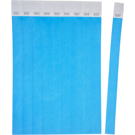 Opaski na rękę 256x19mm (50 arkuszy  500 opasek) neonowe niebieskie TYVBL-50 AVERY
