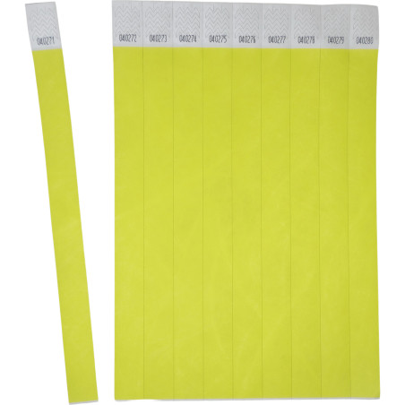 Opaski na rękę 256x19mm (50 arkuszy  500 opasek) neonowe żółte TYVYW-50 AVERY