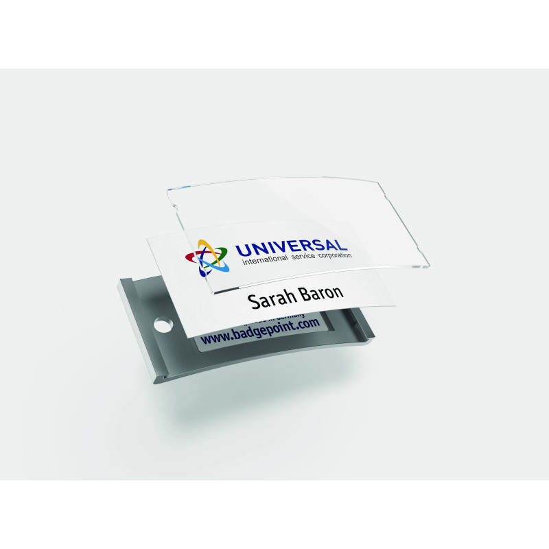 Identyfikatory imienne POLAR35 80x34mm (20 sztuk) metaliczny POL35MA66-20DR