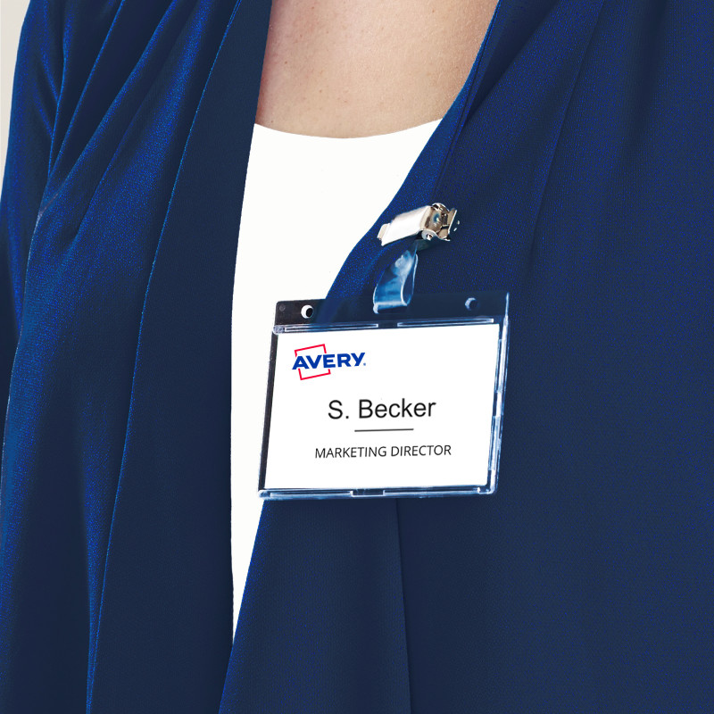 Holder plastikowy na karty 54x85mm (25 sztuk) 4826 AVERY