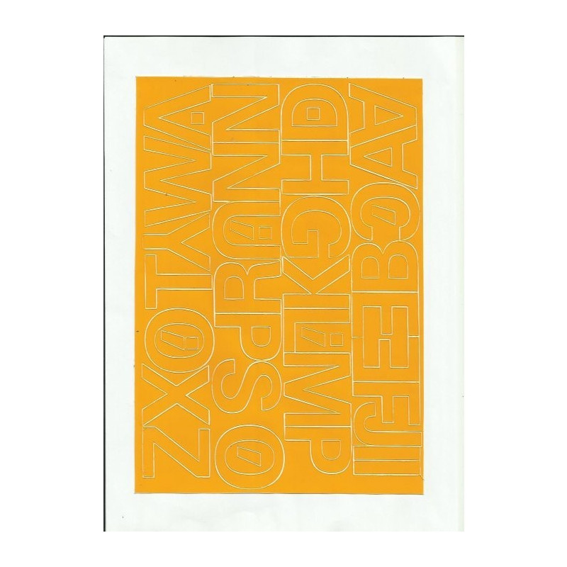 LITERY samoprzylepne 4cm (8) czerwone ARTDRUK