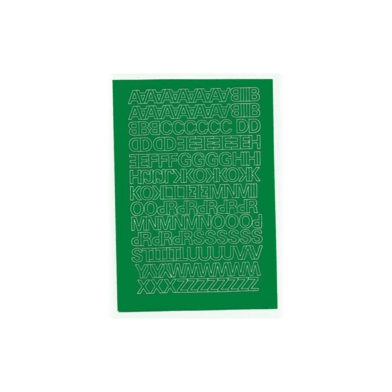 LITERY samoprzylepne 1.5cm (8) zielone ARTDRUK