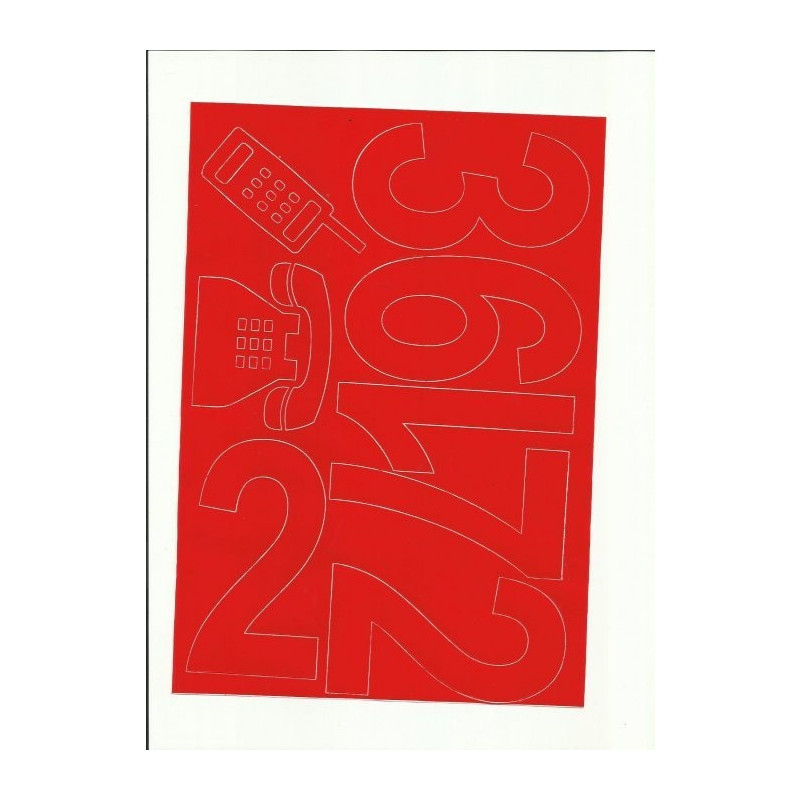 Cyfry samoprzylepne 10cm (8) czarne ARTDRUK