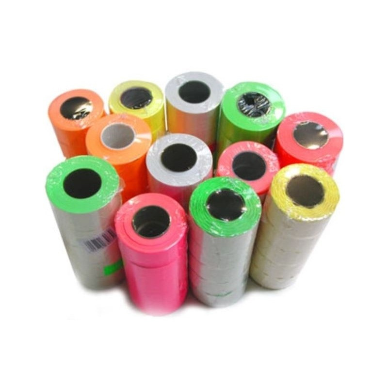 Taśma do metkownicy jednorzędowej 22x12mm (5szt.) prosta zielona