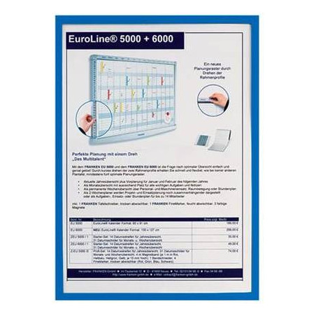 Ramka magnetyczna niebieska A3 AS136 2x3