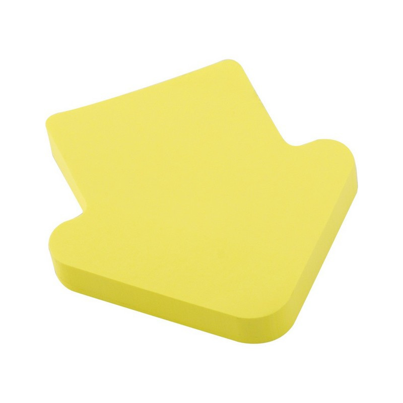 Bloczek samoprzylepny 75x75mm strzałka 100k żołty 110512 D.RECT