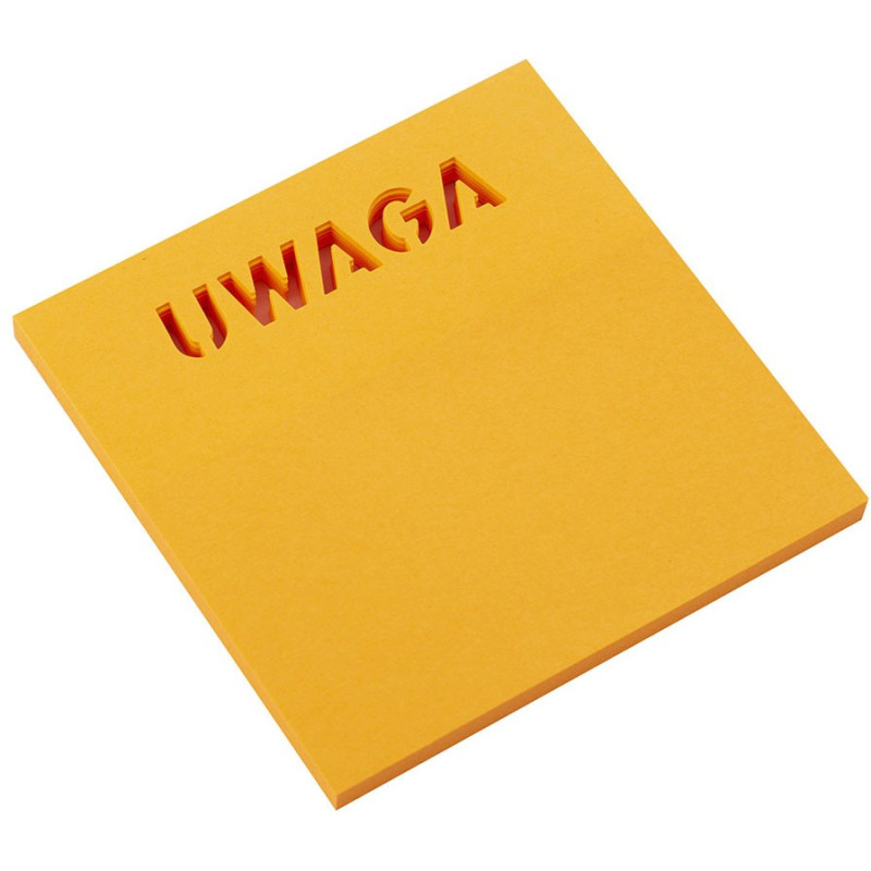 Bloczek samoprzylepny 75x75mm UWAGA 50k 110328 SMART
