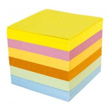 Bloczek nieklejony 85x85x70mm kolorowy NATUNA