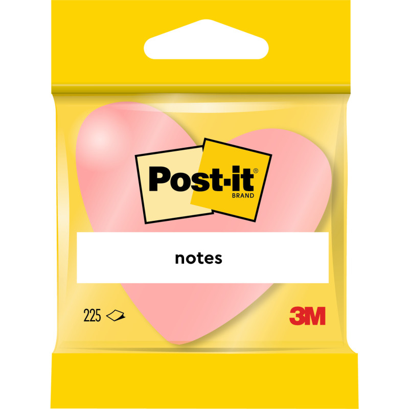 Bloczek samoprzylepny 225k SERCE mix kolorów POST-IT 2007H FT510076563 3M