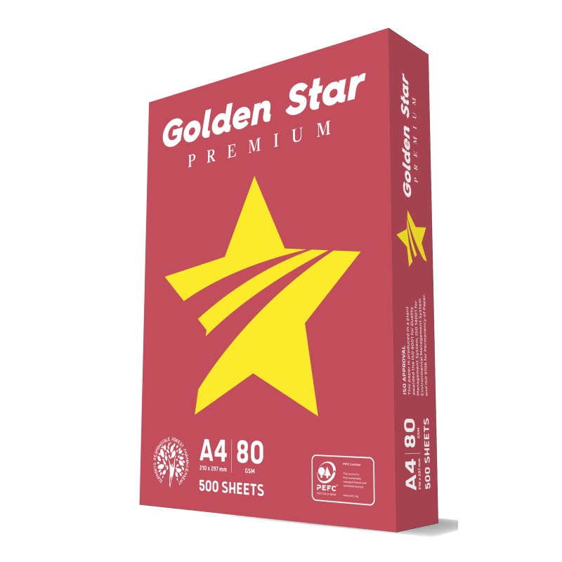 Papier ksero A4 80g (5 ryz) GOLDEN STAR Premium