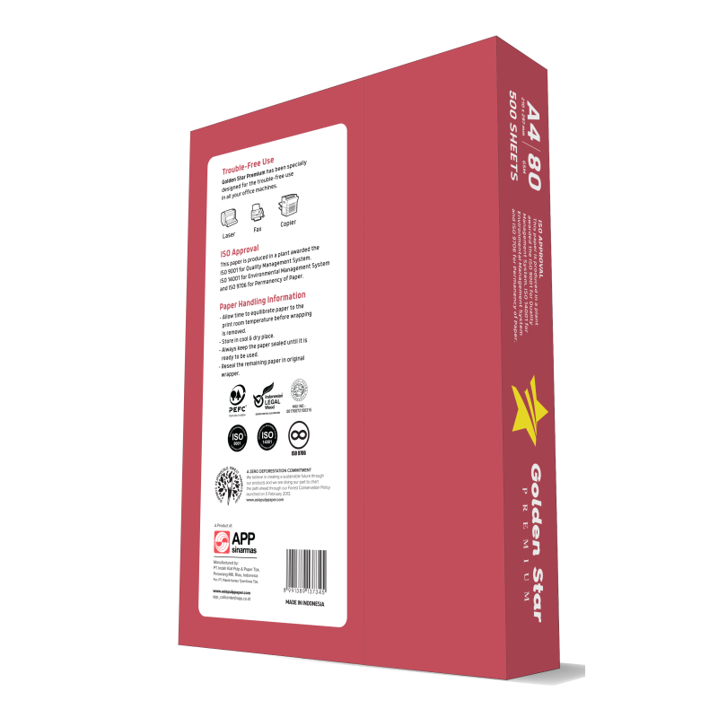 Papier ksero A4 80g (5 ryz) GOLDEN STAR Premium