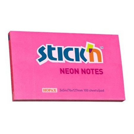 Bloczek 127x76mm 100k ciemnoróżowy neonowy 21169 STICK`N