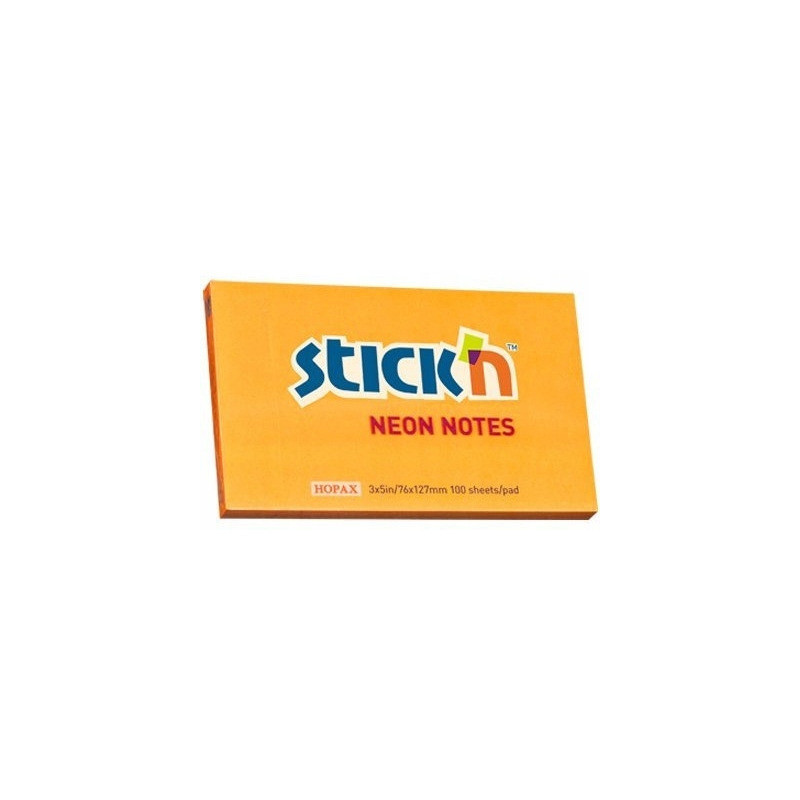 Bloczek 127x76mm 100k pomarańczowy neonowy 21168 STICK"N